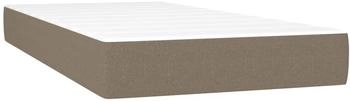 vidaXL Taschenfederkernmatratze Taupe 90x200x20 cm Stoff (347718)