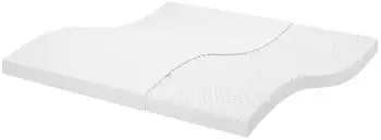 vidaXL Schaumstoffmatratze Weiß 200x200 cm 7-Zonen Härtegrad 20 ILD (356359)