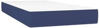 vidaXL Taschenfederkernmatratze Mittel Blau 90x200x20 cm Stoff
