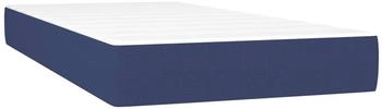vidaXL Taschenfederkernmatratze Blau 90x200x20 cm Stoff (347720)