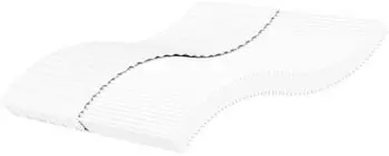 vidaXL Schaumstoffmatratze Weiß 200x200 cm Härtegrad H2 H3 (356348)