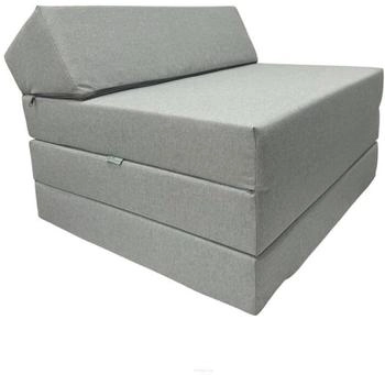 FORTISLINE Klappmatratze mit Kopfteil 200x70x10cm Hellblau