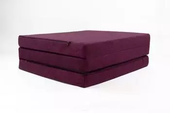FORTISLINE Klappmatratze 195x60cm 3-teilig H2 Violett