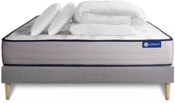 Actisom Actilatex Form Schlafset Latex & Visco-Schaum 140x200cm, Lattenrost, 2 Kissen & Bettdecke (ACTILATEX FORM)