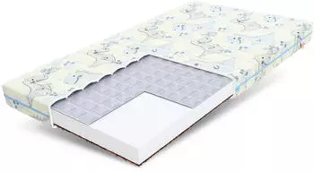 FDM Miki Kindermatratze Kaltschaum H2+H3 Wendematratze 80x180cm Dino (COMO-080-180-DINO)