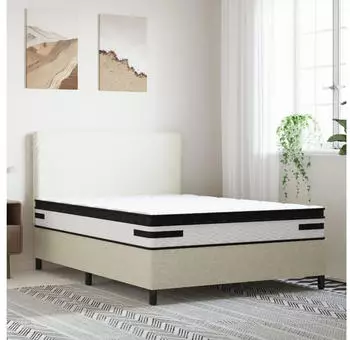 vidaXL Taschenfederkern-Matratze Mittelfest Plus 140x190cm