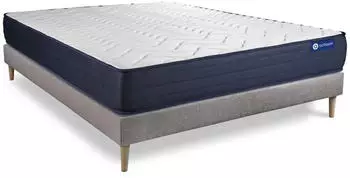 Actisom Actimemo Life Matratzen-Set 160x200cm Memoryschaum 5 Komfortzonen + Lattenrost (Actimemo Life)