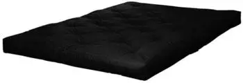 Karup Double Latex Futon Futonmatratze 120x200cm 18cm Baumwolle/Latex schwarz