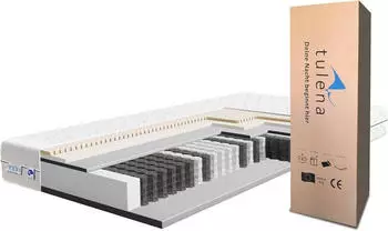 Tulena NOX Taschenfederkernmatratze 160x200cm Memory-Schaum + Latex H1+H2 22cm (POC 03 160)