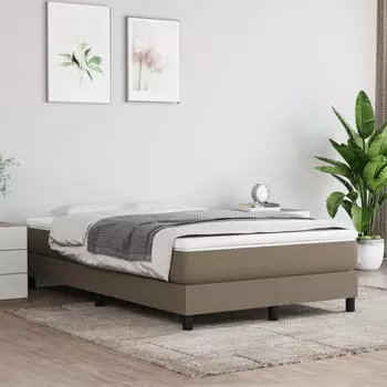 vidaXL Taschenfederkernmatratze Stoff Taupe 120x200x20cm (347758)