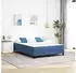 vidaXL Taschenfederkernmatratze Blau Mittelhart 160x200x20cm Stoff (42008299)