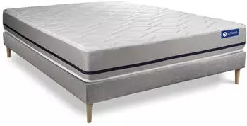 Actisom Actimemo Soft Matratze & Lattenrost, Visco-Schaum, 3 Komfortzonen, 150x190cm