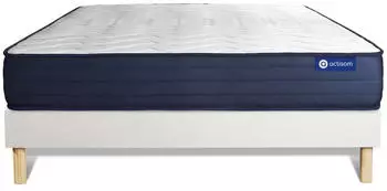 Actisom Actimemo Life Matratzen-Set + Lattenrost, Visco-Schaum, 5 Komfortzonen, 180x200cm (Actimemo Life)