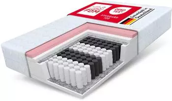 FDM Memory Taschenfederkernmatratze 120x200cm H2/H3 7 Zonen 24cm (EUPHORIE-120-200)