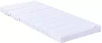 vidaXL Erweiterbare Schaumstoffmatratze 80 x 200 cm Wei&szlig;