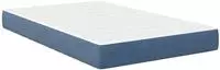 vidaXL Bettmatratze mit Matratze Blau 120 x 190 cm Stoff