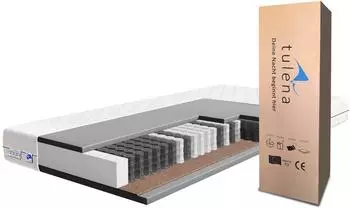 Tulena NOX Taschenfederkernmatratze Wendematratze 140x200cm H3+H4 (POC 07 140)
