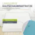 Juskys Kaltschaummatratze 160x200cm H3, 16cm Höhe, abnehmbarer Bezug