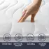 The White Stone Matratze 140x190cm orthopädisch, antibakteriell, hypoallergen, H3+H5 (20cm)