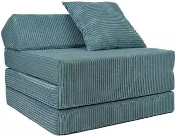 FORTISLINE Klappmatratze Cord 200 x 70 x 10 cm t&uuml;rkis