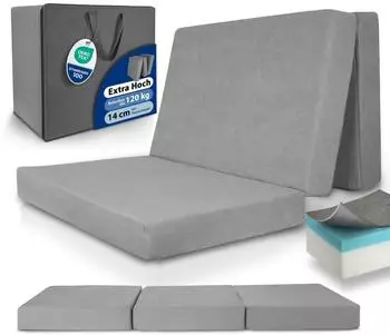 Beautissu Premium XXL Klappmatratze G&auml;stebett faltbar 140x200cm (VS95)