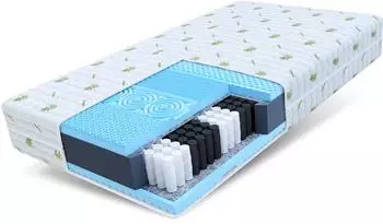 FDM MASSAGE Taschenfederkernmatratze 80x200cm H3, 7 Zonen (MASSAGE-080-200-ALOEV)