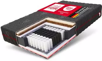 FDM Black MAX Taschenfederkernmatratze 7 Zonen H3/H4 100x200cm (BLACKMAXSTREF-100-200-ZAKARD)