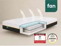 fan Taschenfederkernmatratze "fan Flexible Duo T, Matratze 90x200 cm, 140x200...