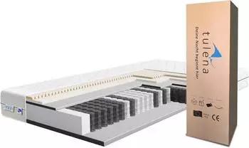 Tulena NOX Taschenfederkernmatratze 80x200cm H1/H2 mit Memory-Schaum und Latex
