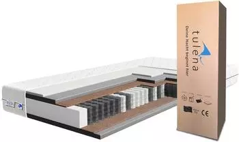 Tulena NOX Taschenfederkernmatratze 80x190cm H4/H5 Memoryschaum (POC.11 H4 + H5 : Comfort 80/190)