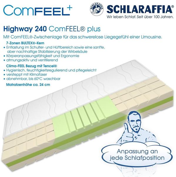 Schlaraffia Highway 240 ComFEEL plus 160x200cm