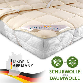 ProCaVe Schurwolle-Unterbett 140x200cm
