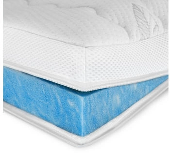 AM Qualit&auml;tsmatratzen Premium Plus Gelschaum-Topper 90x210cm