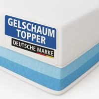 Matratzen Topper Luxury, 180x200cm, Gelschaum Und Memory Gel Foam Matratzentopper,