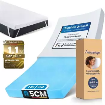 Arensberger Matratzen Topper ESSENCE 160 x 200 cm