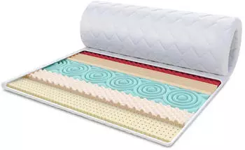FDM FRUTI Matratzentopper Latex 120x200cm 6cm H2/H4 (NAKLADKA-FRUT-LATE-120-200)