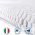 The White Stone Topper Memory Foam Viskoelastisch 90x195cm, abnehmbarer Bezug (TOPPER-90X195X5)