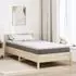vidaXL Kokosnuss Topper Weiß 90x200cm Jacquard-Stoff (4106393)