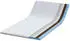 vidaXL Kokosnuss Topper Weiß 90x200cm Jacquard-Stoff (4106393)