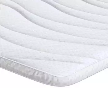 vidaXL Matratzenauflage Wei&szlig; 90x200cm Strickstoff (4106404)