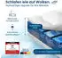 AM Qualitätsmatratzen Gelschaum-Topper 7-Zonen 90x210cm 8cm Höhe Tencel Bezug (Oeko-Tex 100)