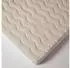 Homescapes Fleece-Matratzentopper gesteppt, Weiß, 135x190cm