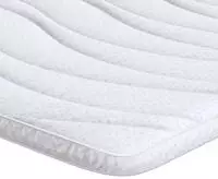 vidaXL Matratzenauflage Wei&szlig; 100 x 200 cm Strickstoff