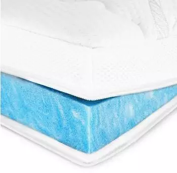 AM Qualit&auml;tsmatratzen Premium Plus Gelschaum-Topper 140x210cm, 8cm, Lyocell-Bezug, Antirutsch (RG50)