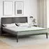 vidaXL Matratzenauflage Weiß und Grün 200x200cm Jacquard