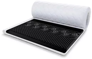 FDM Nero Double Matratzentopper 120x200cm H3 profilierter HR-Schaum (NAKLADKA-NERO-DOUBLE-120-200)