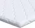 vidaXL Kokosnuss Topper Weiß 70x200cm Jacquard-Stoff (4106390)