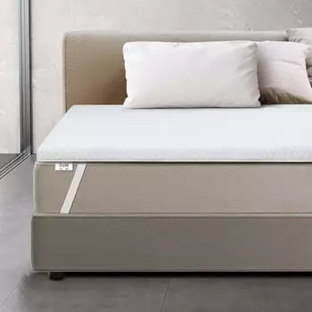 The White Stone Topper Memory Foam 155x220cm, abnehmbarer antibakterieller Bezug (TOPPER-155X220X5)