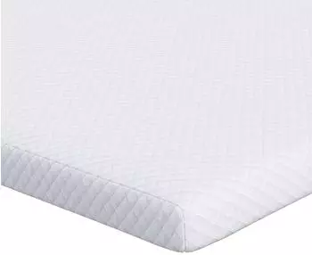 vidaXL Matratzenauflage Jacquard 160x200cm Wei&szlig; (4106228)