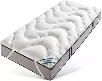 Frankenstolz Boxspring Matratzenauflage 90x200cm, 6cm, Polyester/Baumwolle, wei&szlig;